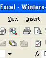 Excel Print Toolbar icon